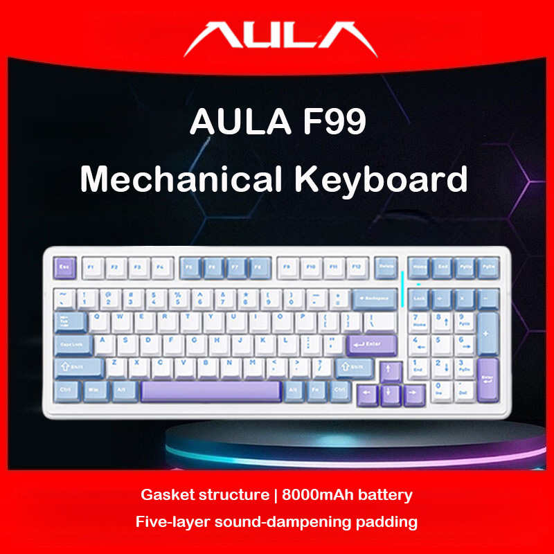 Pc Gaming Lounge - لوحة مفاتيح ميكانيكية AULA F99 ثلاثية