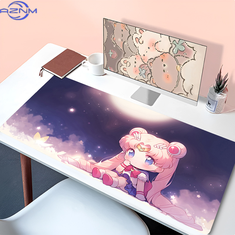 Pc Gaming Pink - بساط طاولة كاوايي وردي، مات فأرة