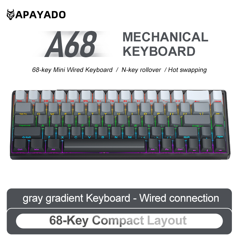 لوحة مفاتيح ميكانيكية سلكية AP - مراجعة Pc Gaming Pink وسعره